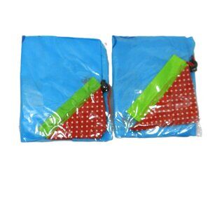 Reusable Shopping Bags Set of 2, Blue